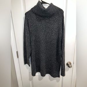 BP grey sweater with turtleneck